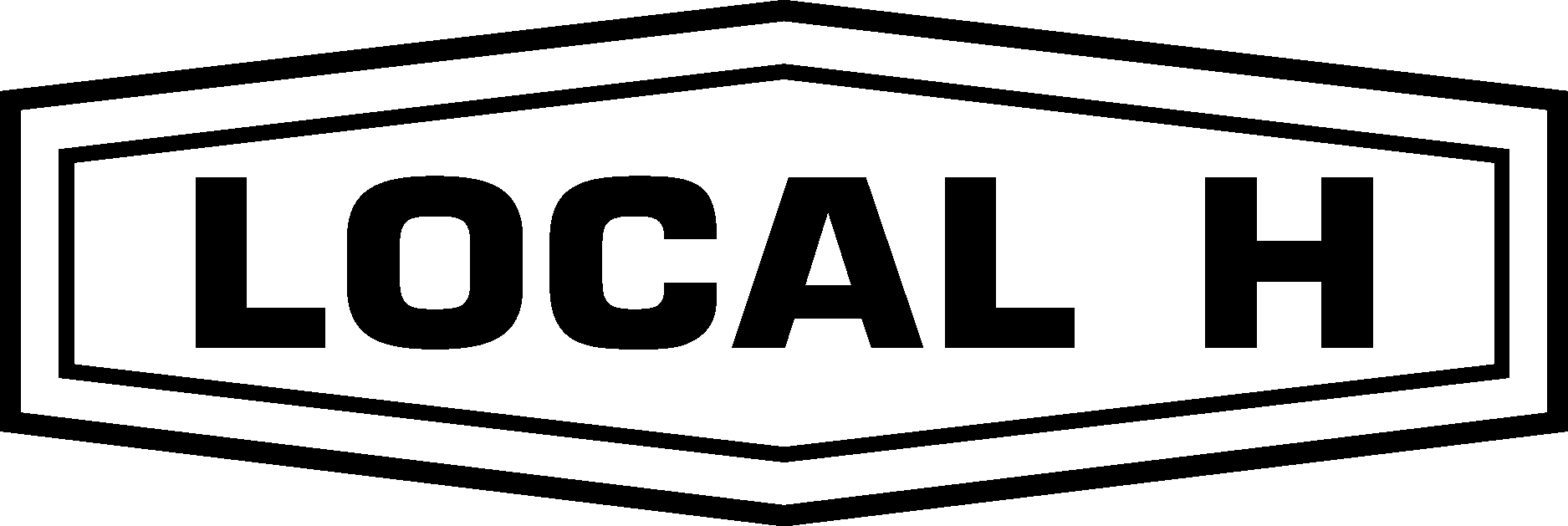 Local H Black Logo Vector Logo